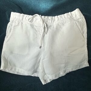 Tommy Bahama white linen shorts
